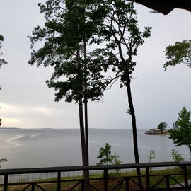 Photo of lake from visitor center.