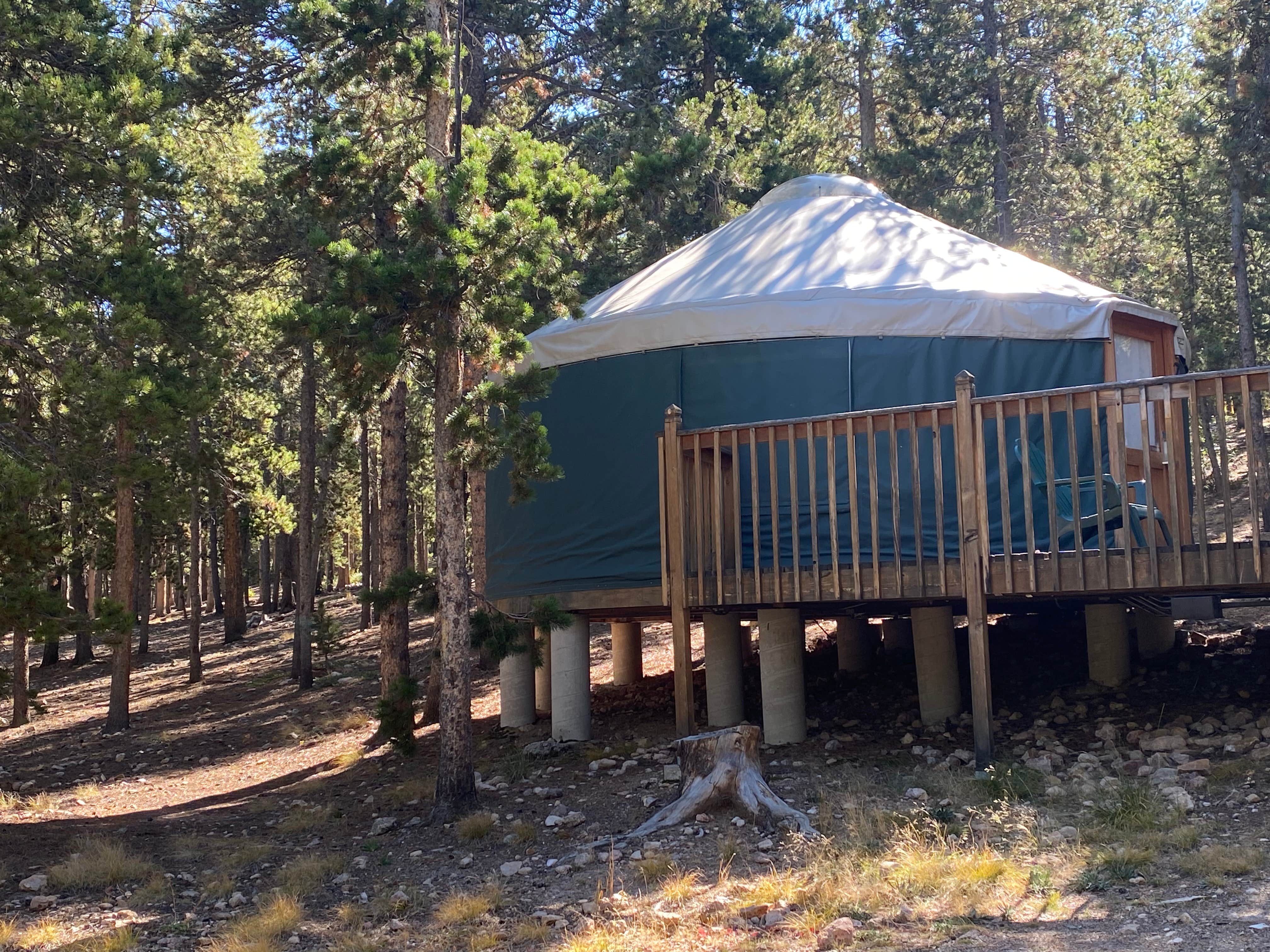 Fabio O.'s photo of a cabin at Reverend's Ridge Campground — Golden Gate Canyon near Aurora, CO