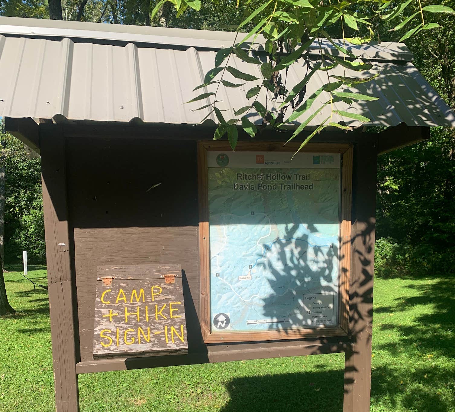 Camper-submitted photo at Davis Pond Campsite near Signal Mountain, TN