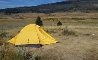 Dexter I.'s photo of tent camping at 2S3 Slough Creek - Yellowstone NP back country campsite — Yellowstone National Park near Roscoe, MT
