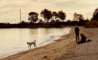 LoneCamper C.'s photo of camping with pets at Straits State Park Campground near Cross Village, MI