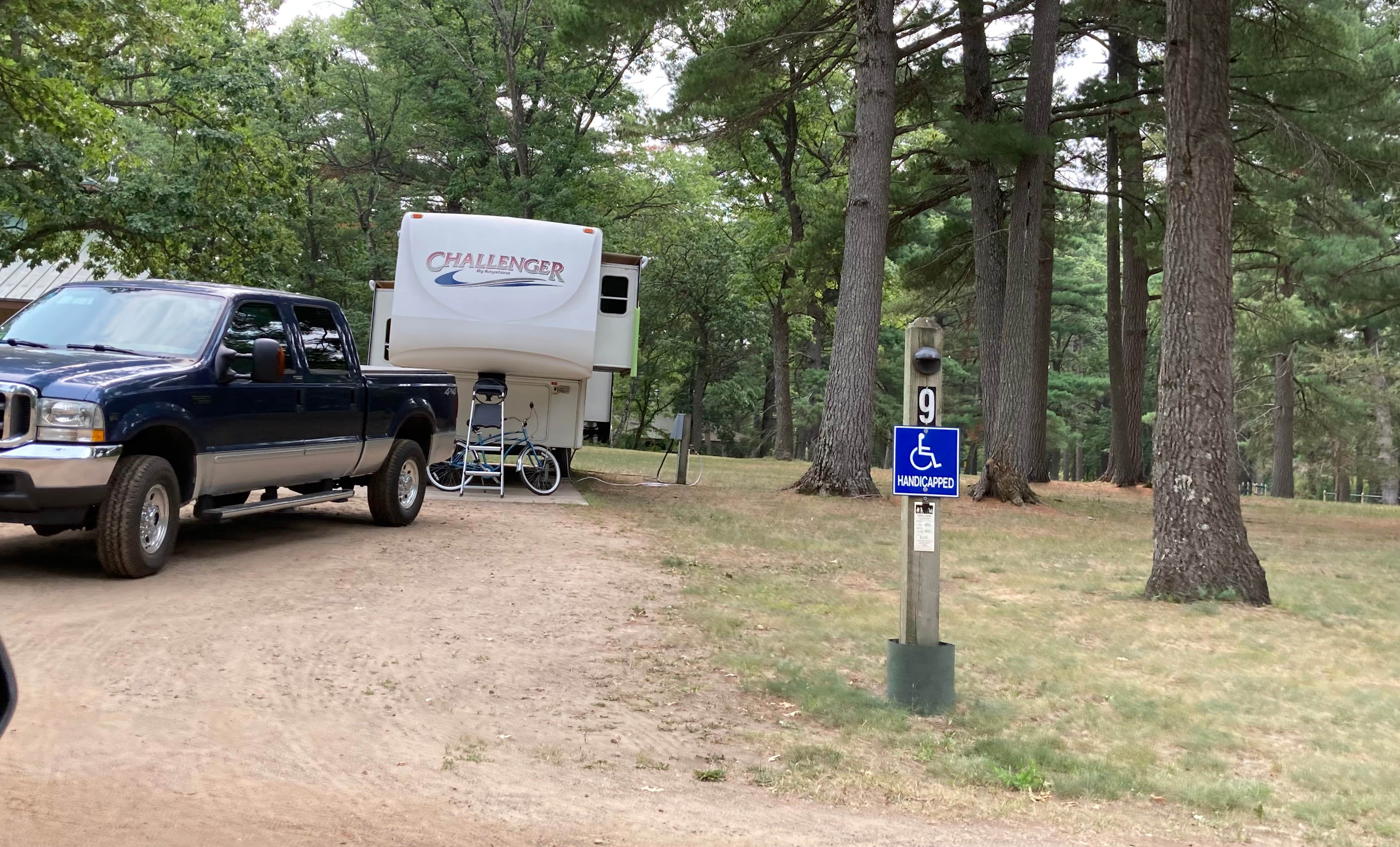 Janet R.'s photo of rv camping at Military Park Camp Ripley DeParcq Woods Campground near Milaca, MN