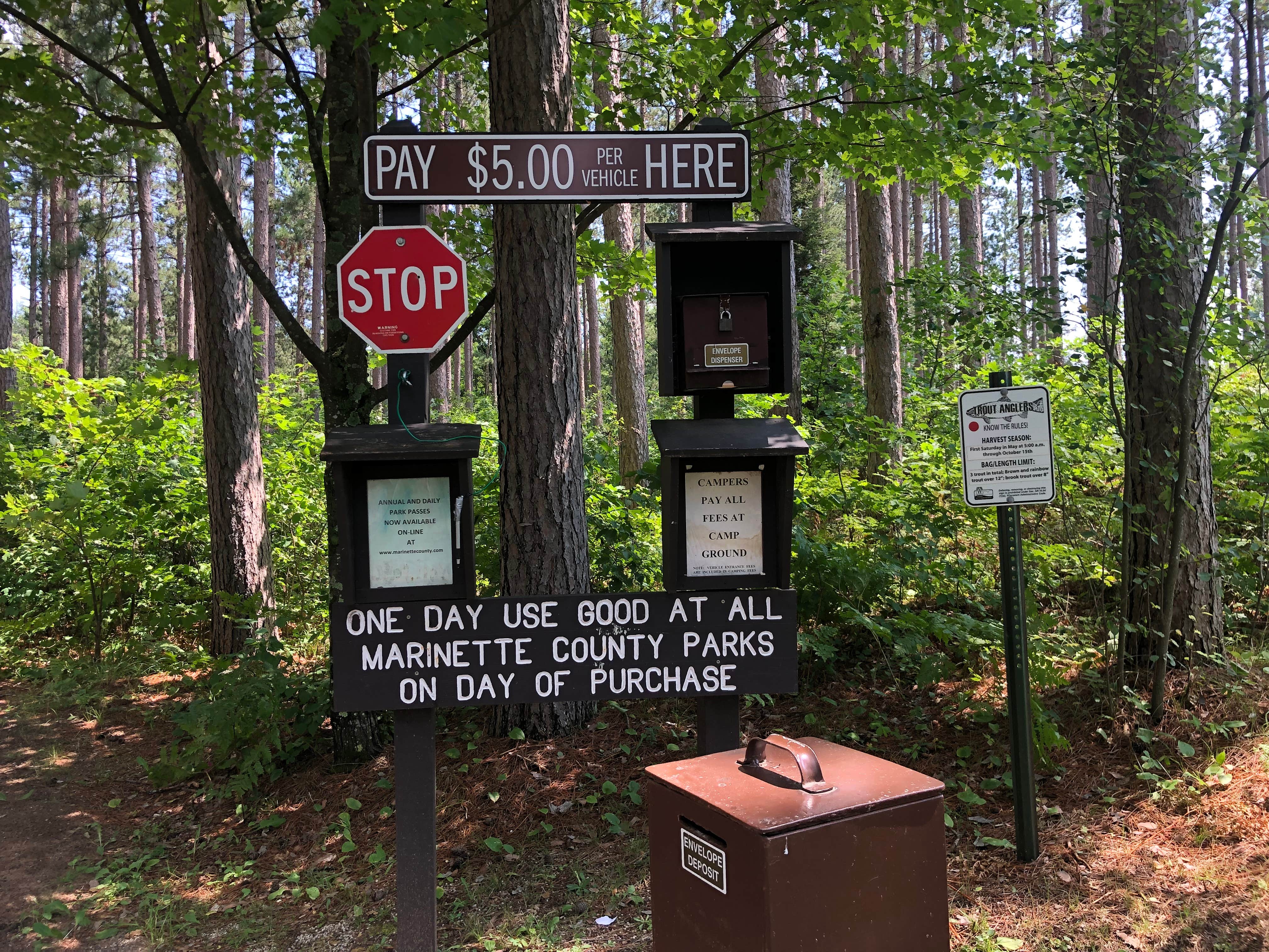 Camper-submitted photo at Twelve Foot Falls County Park near Amberg, WI