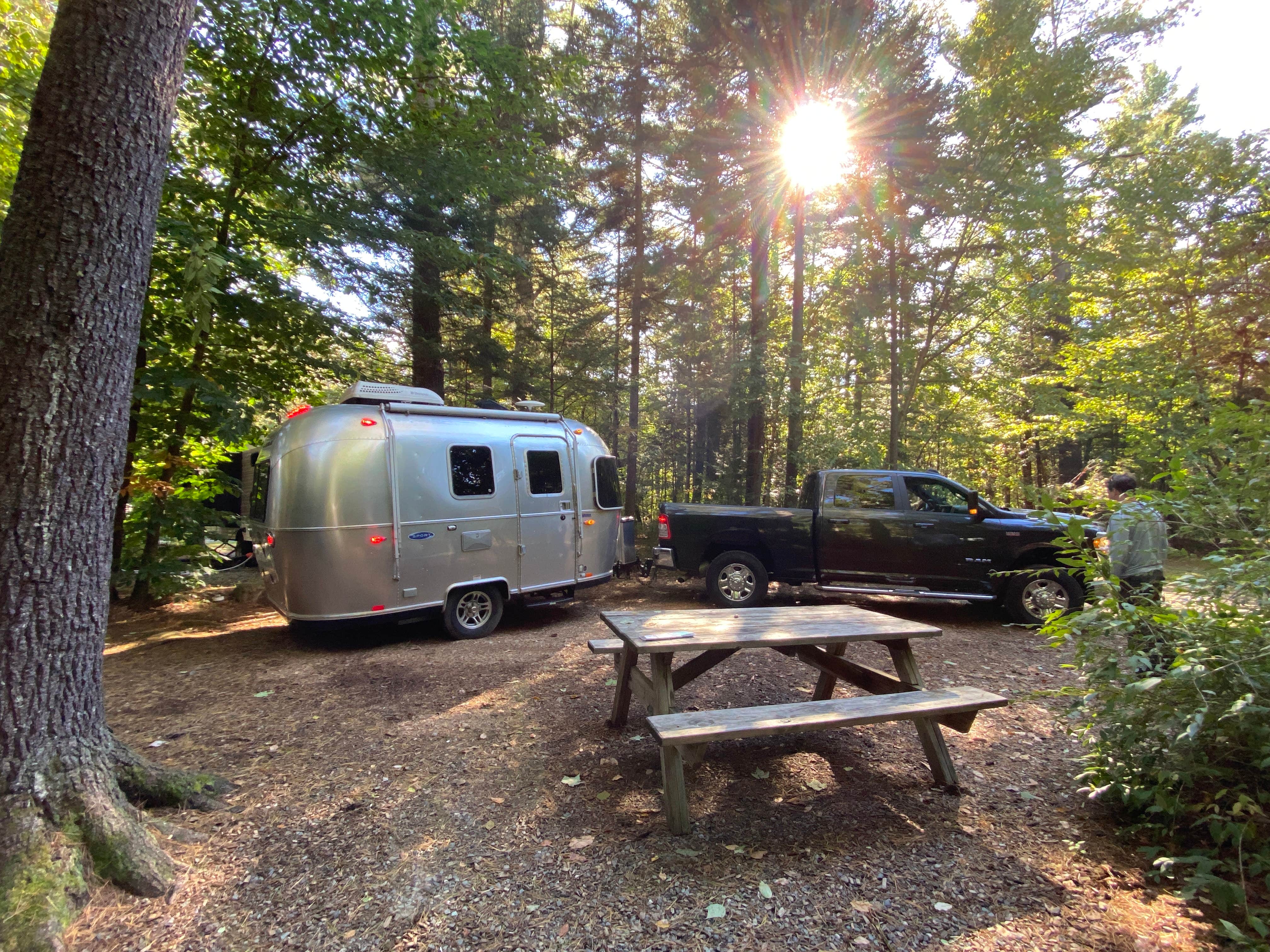 Karen X.'s photo of rv camping at Fransted Family Campground near Twin Mountain, NH