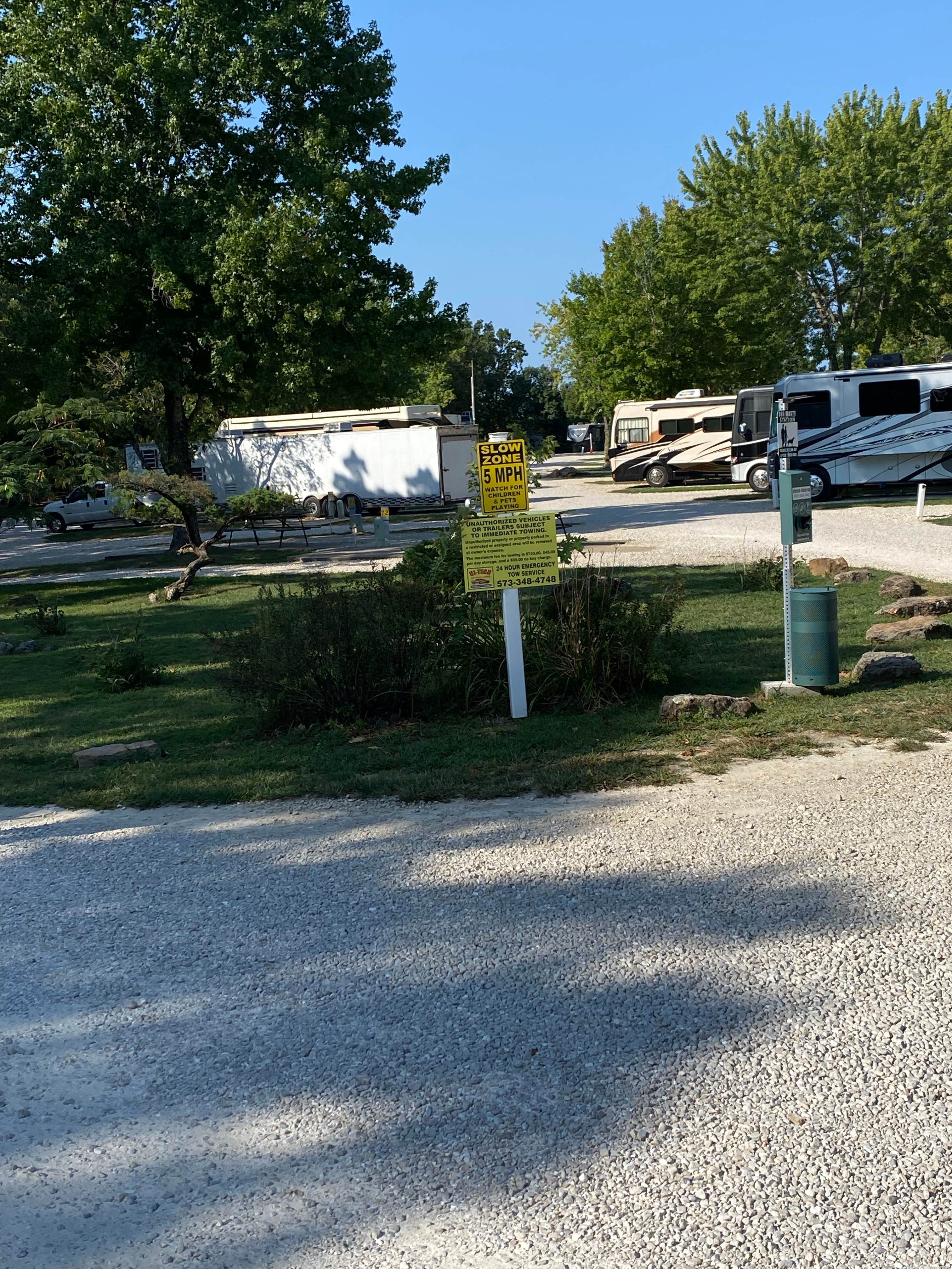 Shannon G.'s photo of rv camping at Osage Beach RV Park near Richland, MO