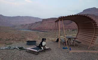 taylor's photo of camping with pets at Lees Ferry Campground — Glen Canyon National Recreation Area near Lake Powell, UT