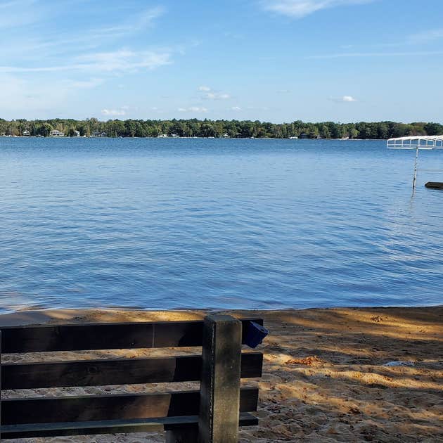 Whispering Surf Campground at Bass Lake Pentwater, MI