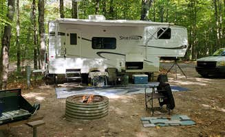 Devora  D.'s photo of rv camping at Bewabic State Park Campground near Crystal Falls, MI