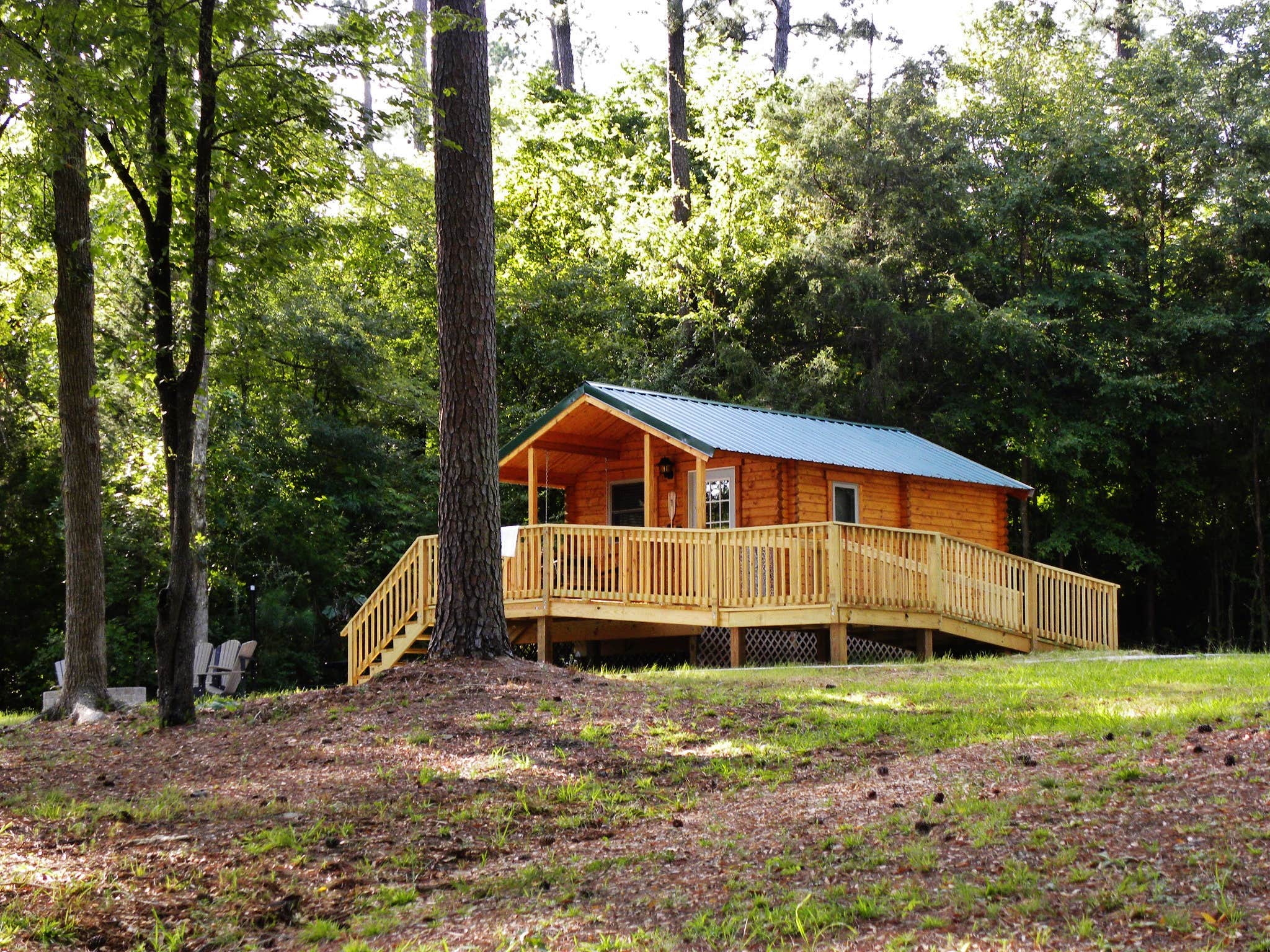 Myron C.'s photo of glamping accommodations at Chester State Park Campground near Grover, NC