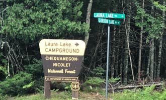 Camping near Chipmunk Rapids: Laura Lake Recreation Area, Armstrong Creek, Wisconsin