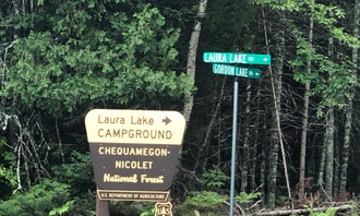 Camping near Richardson Lake: Laura Lake Recreation Area, Armstrong Creek, Wisconsin