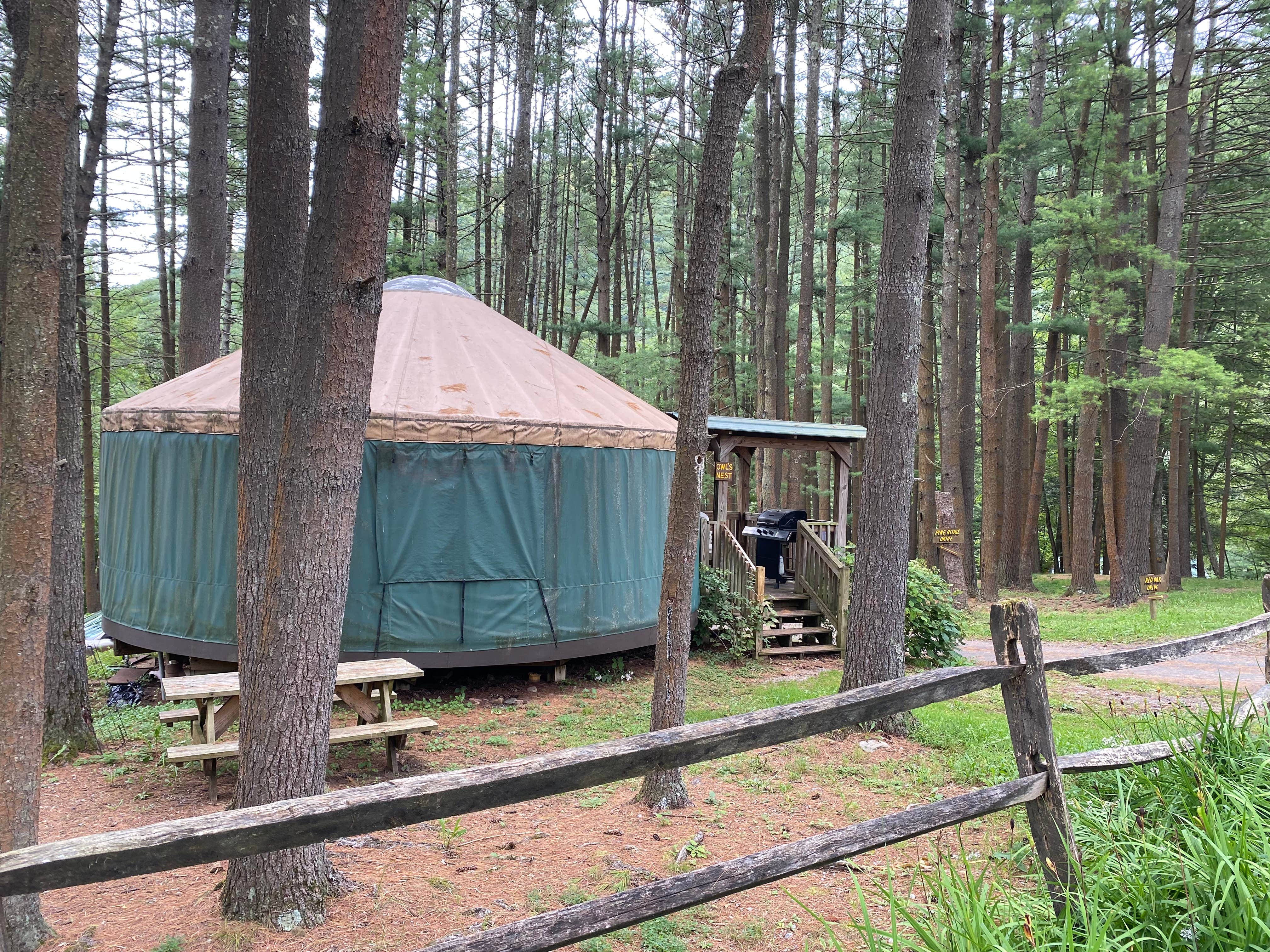 Carmie&#x27;s photo of a cabin at Happy Acres Resort near New Columbia, PA