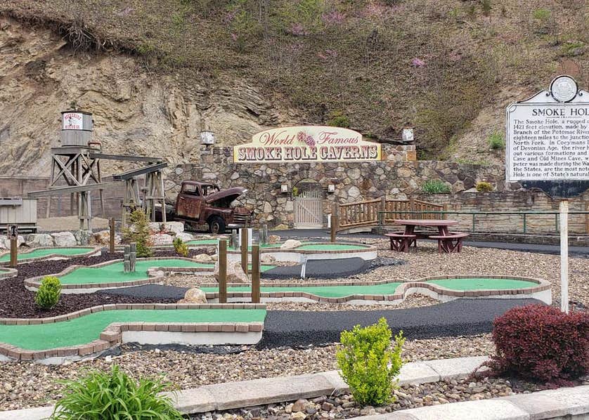 Smoke Hole Caverns and Log Cabin/RV Resort Camping | The Dyrt