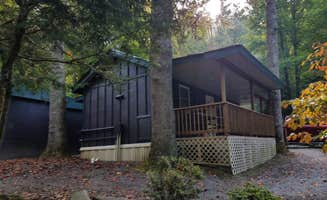Myron C.'s photo of a cabin at Indian Creek Campground near Waynesville, NC
