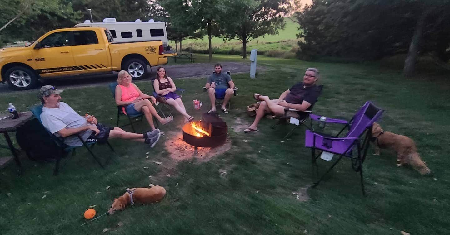 Ashley L.'s photo of camping with pets at Modern Campground — Niobrara State Park near Geddes, SD