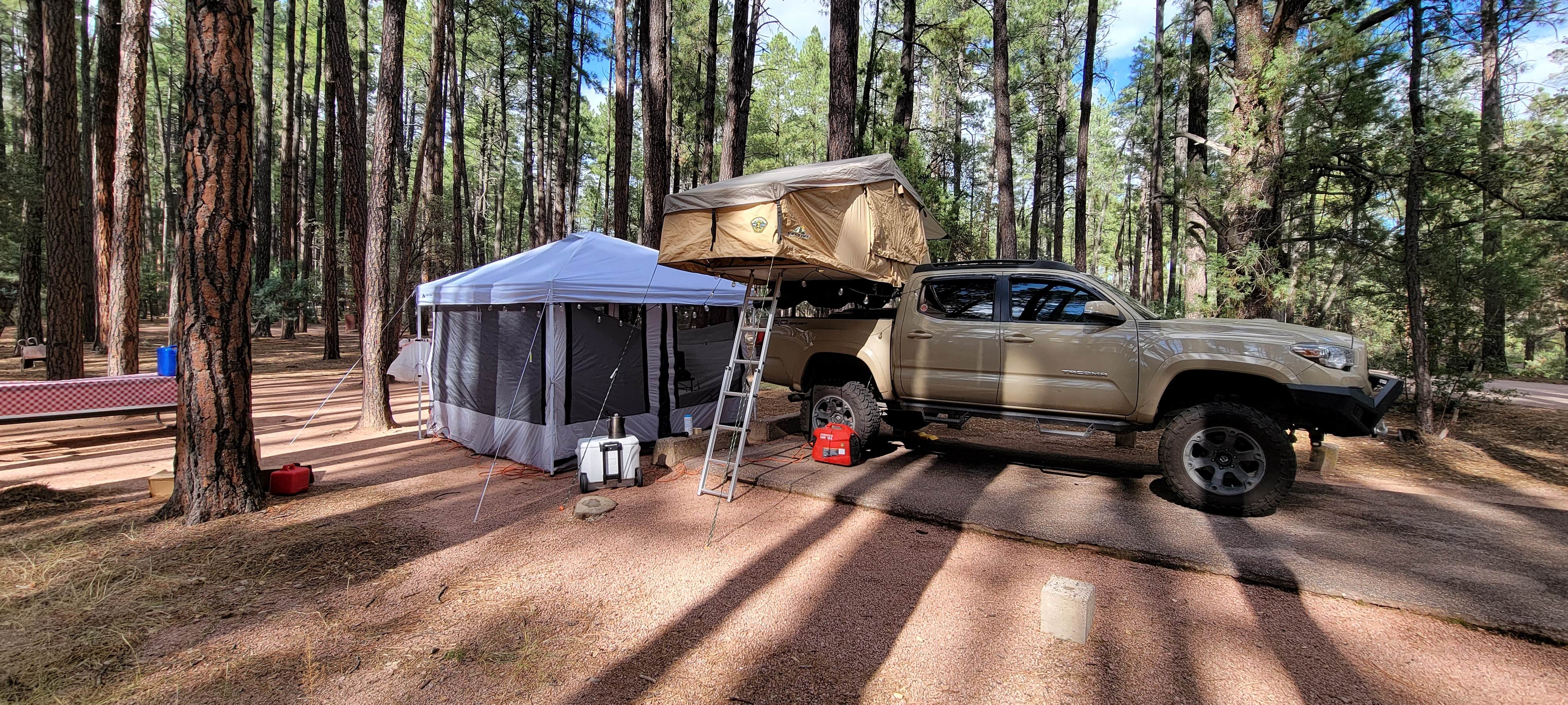 B O.'s photo of rv camping at Ponderosa Campground (AZ) Tonto National Forest near Kohls Ranch, AZ