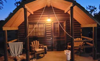 Amanda V.'s photo of glamping accommodations at Angels Camp Campground and RV near Pine Grove, CA