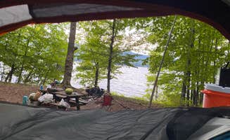 Anastasiia T.'s photo of tent camping at Long Island Group — Lake George Islands near Shrewsbury, VT