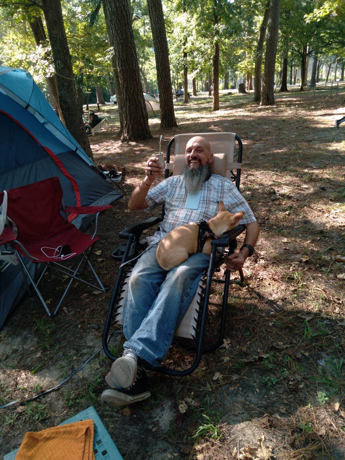 Carlos G.'s photo of tent camping at Huntsville State Park Campground near Humble, TX