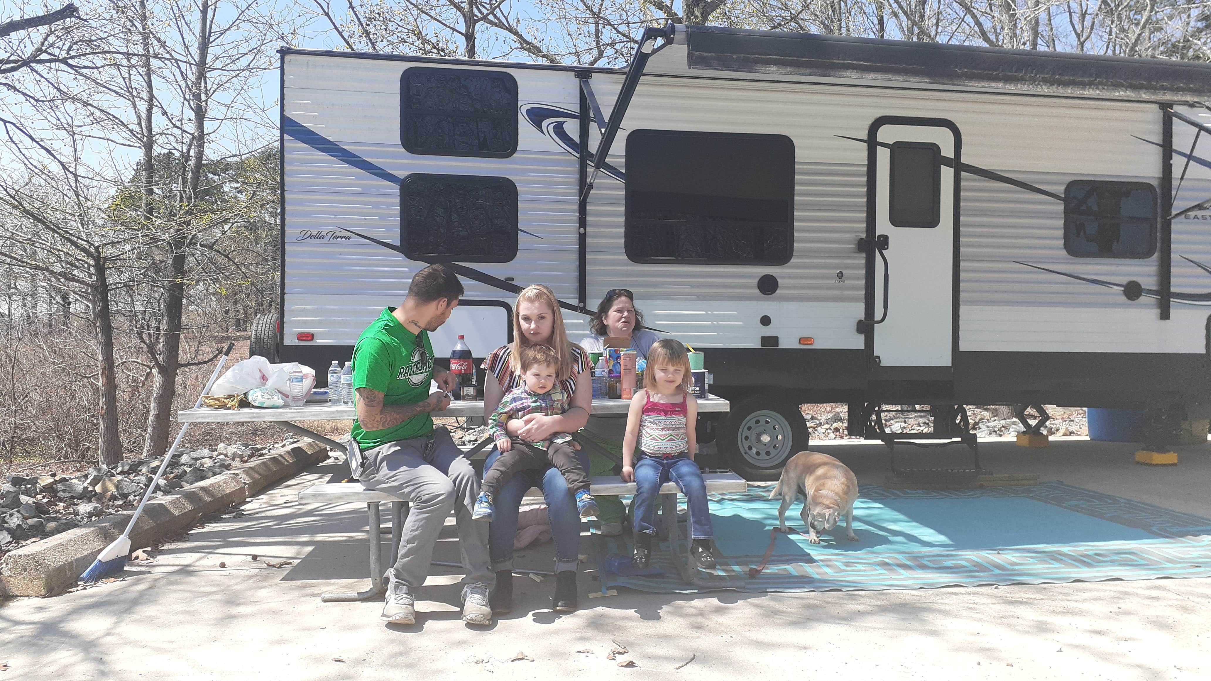 Norman S.'s photo of camping with pets at COE Greers Ferry Lake Old Highway 25 Campground near Batesville, AR