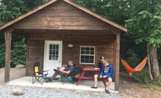 Brandy N.'s photo of a cabin at Hadley's Point Campground near Otis, ME