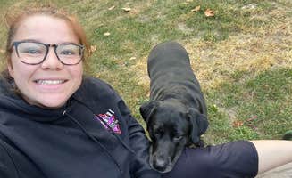 Elizabeth G.'s photo of camping with pets at Primitive South Campground — Lake Macbride State Park near Conesville, IA