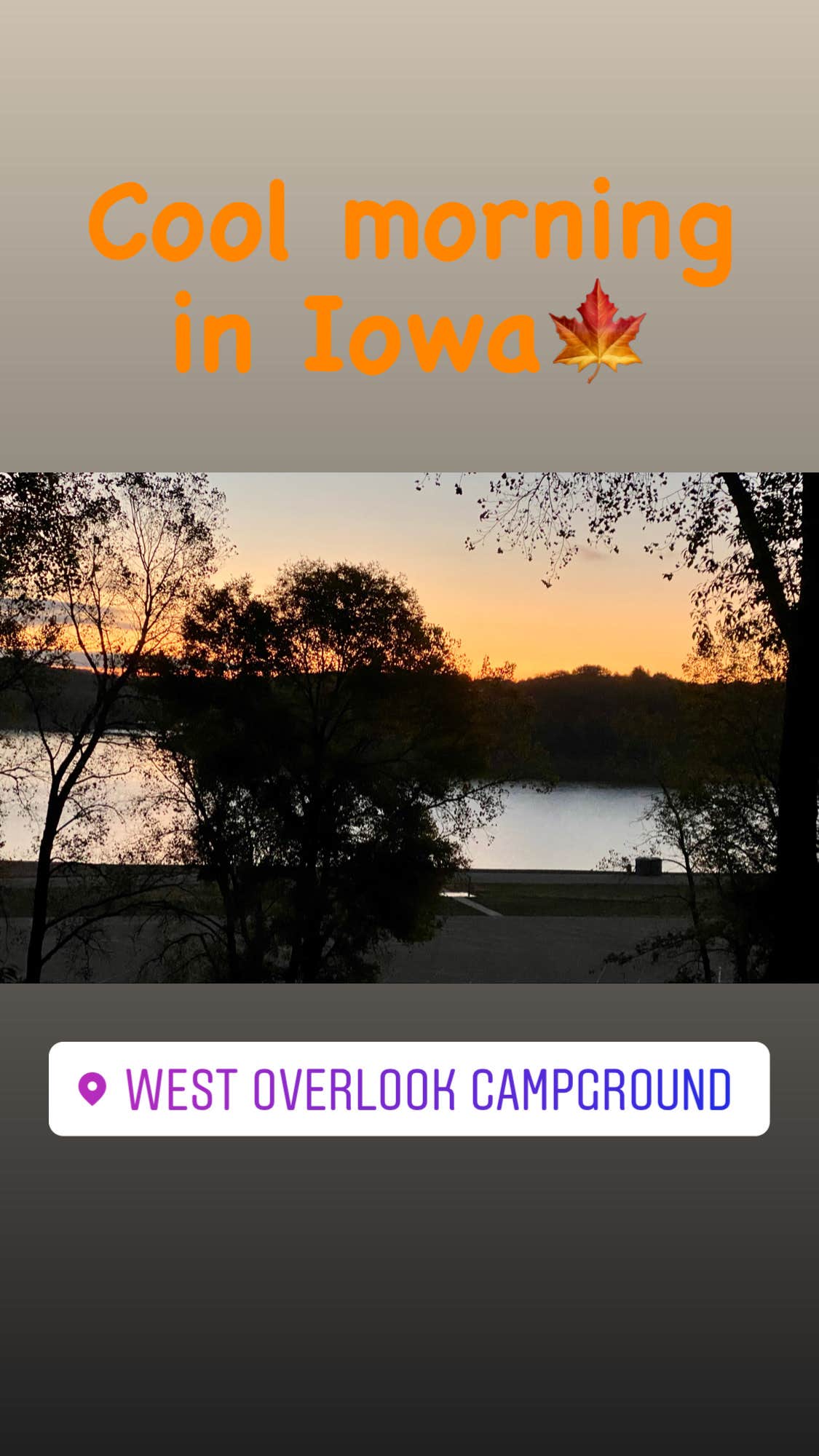 Camper-submitted photo at West Overlook Campground near Homestead, IA