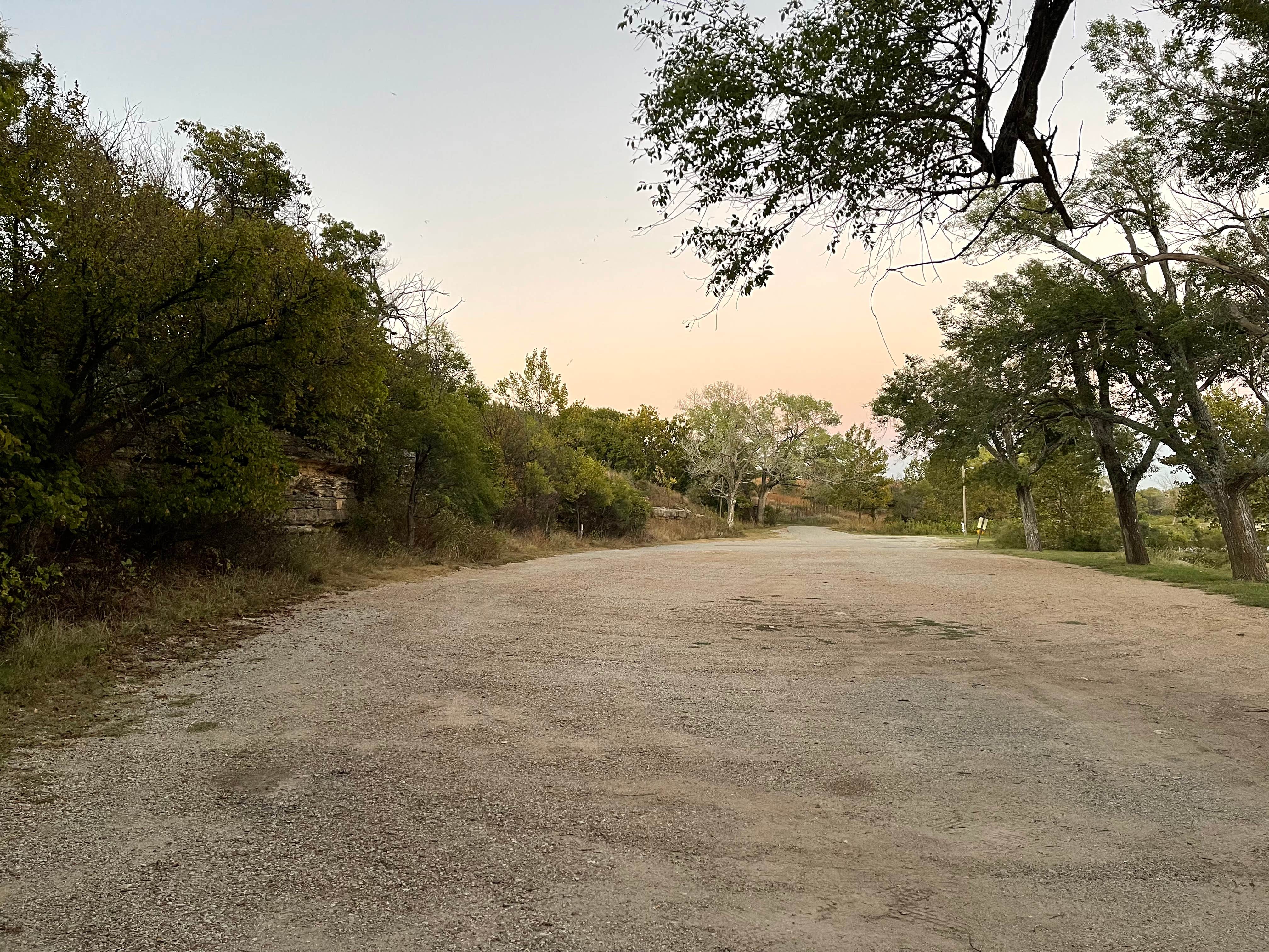 Camping near Newman Park: Cowely county fishing lake, Arkansas City, Kansas