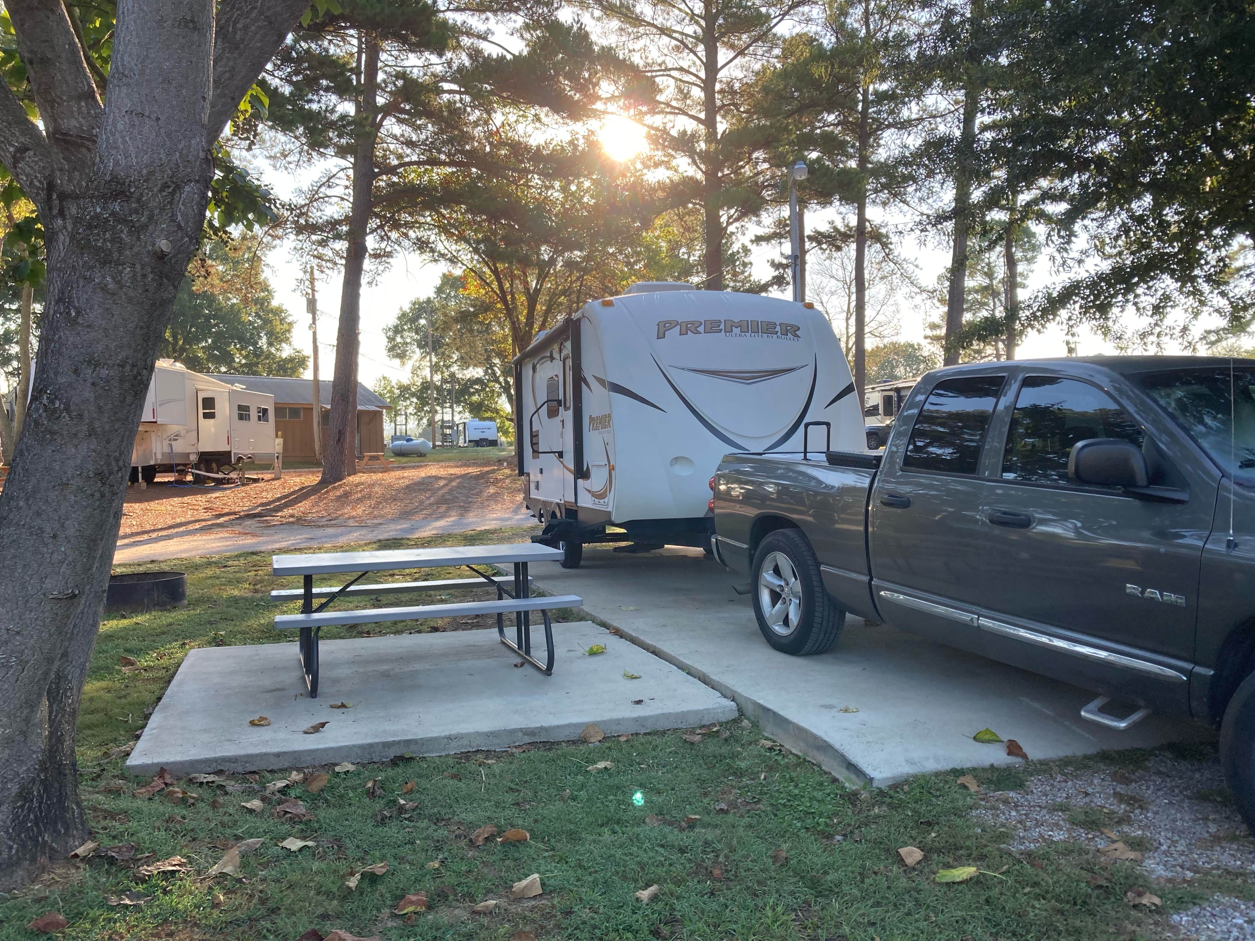 Jess W.'s photo of rv camping at Treasure Isle R.V. Park near Ouachita National Forest
