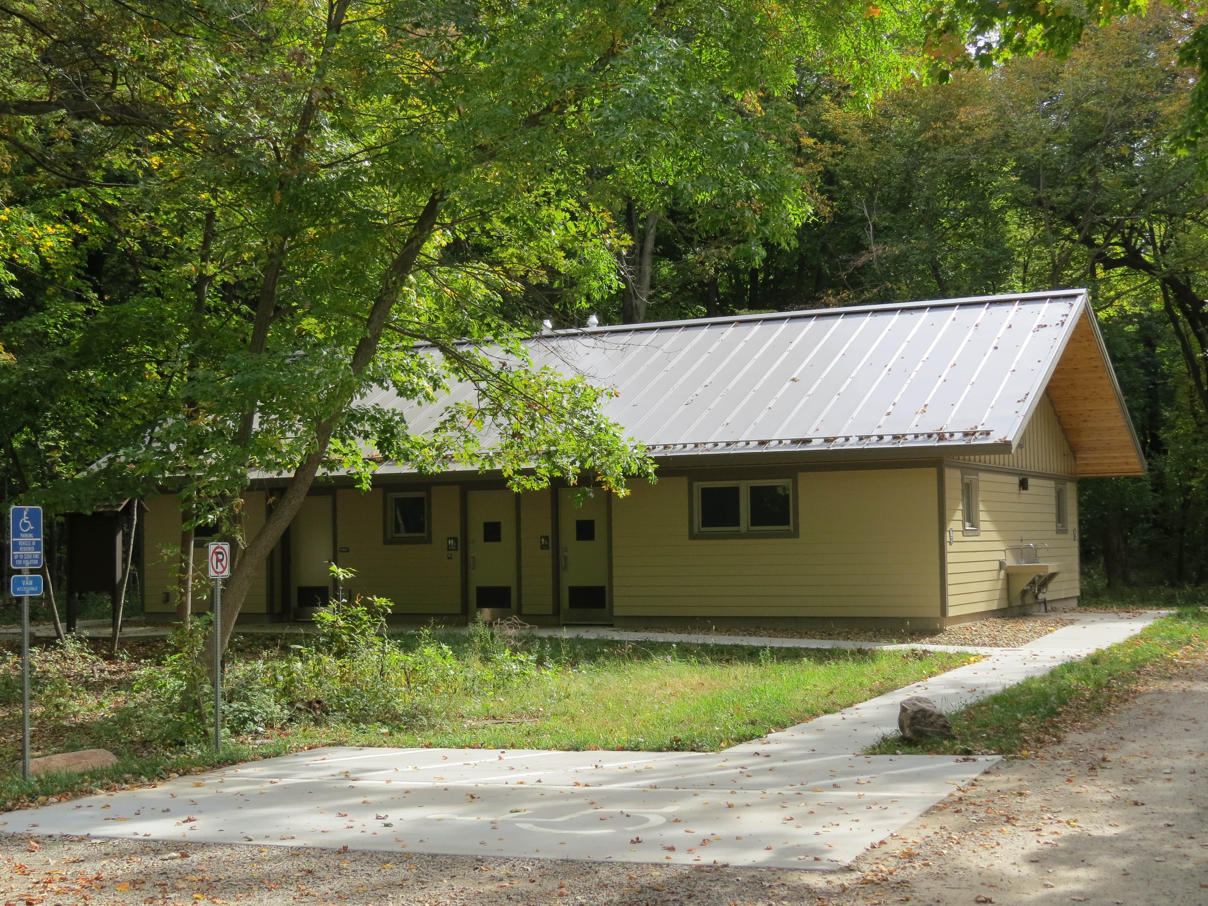 MARY K.'s photo of a cabin at Myre State Park Campgrounds near Rochester, MN