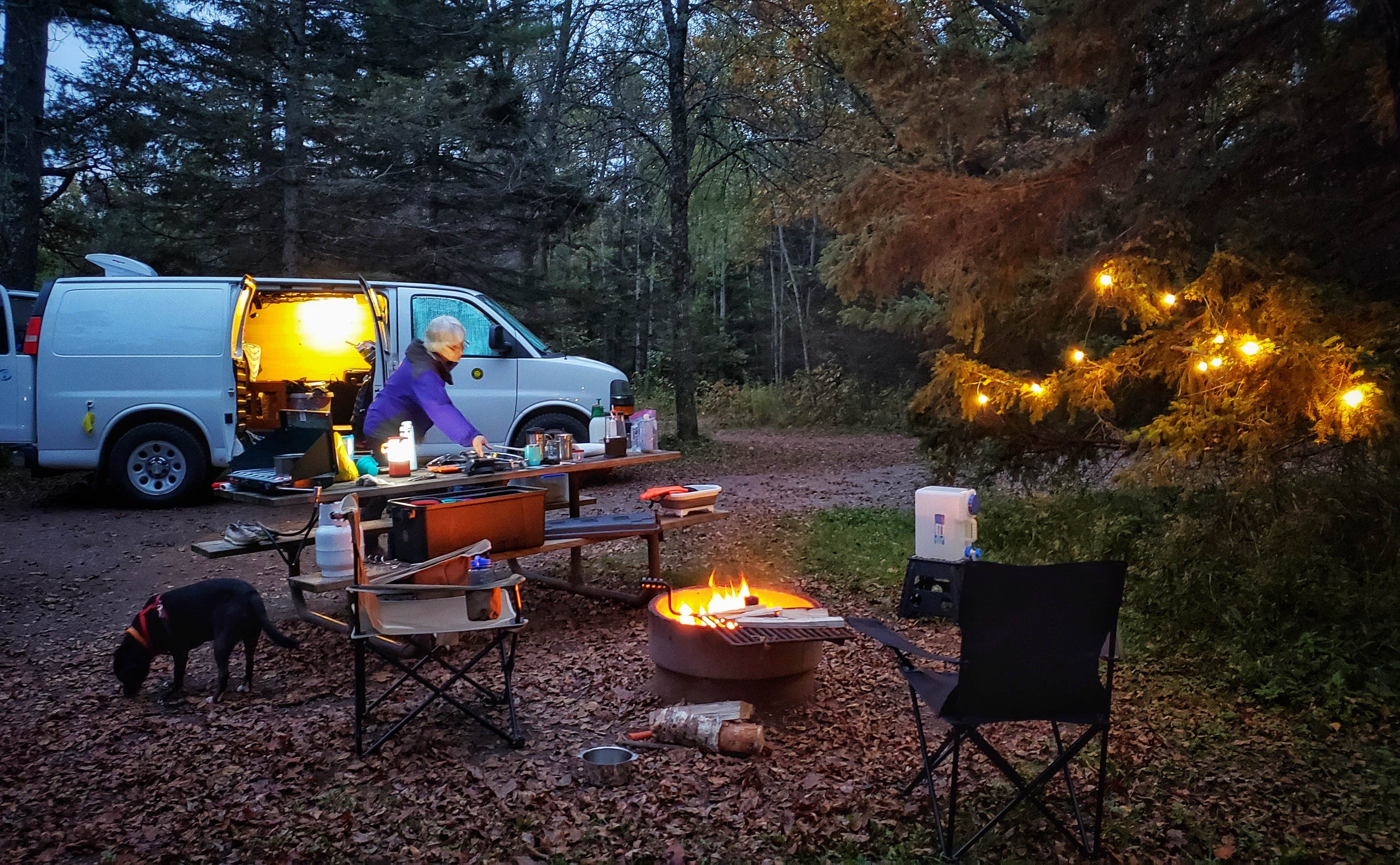 Fred S.'s photo of camping with pets at Jay Cooke State Park Campground in Minnesota