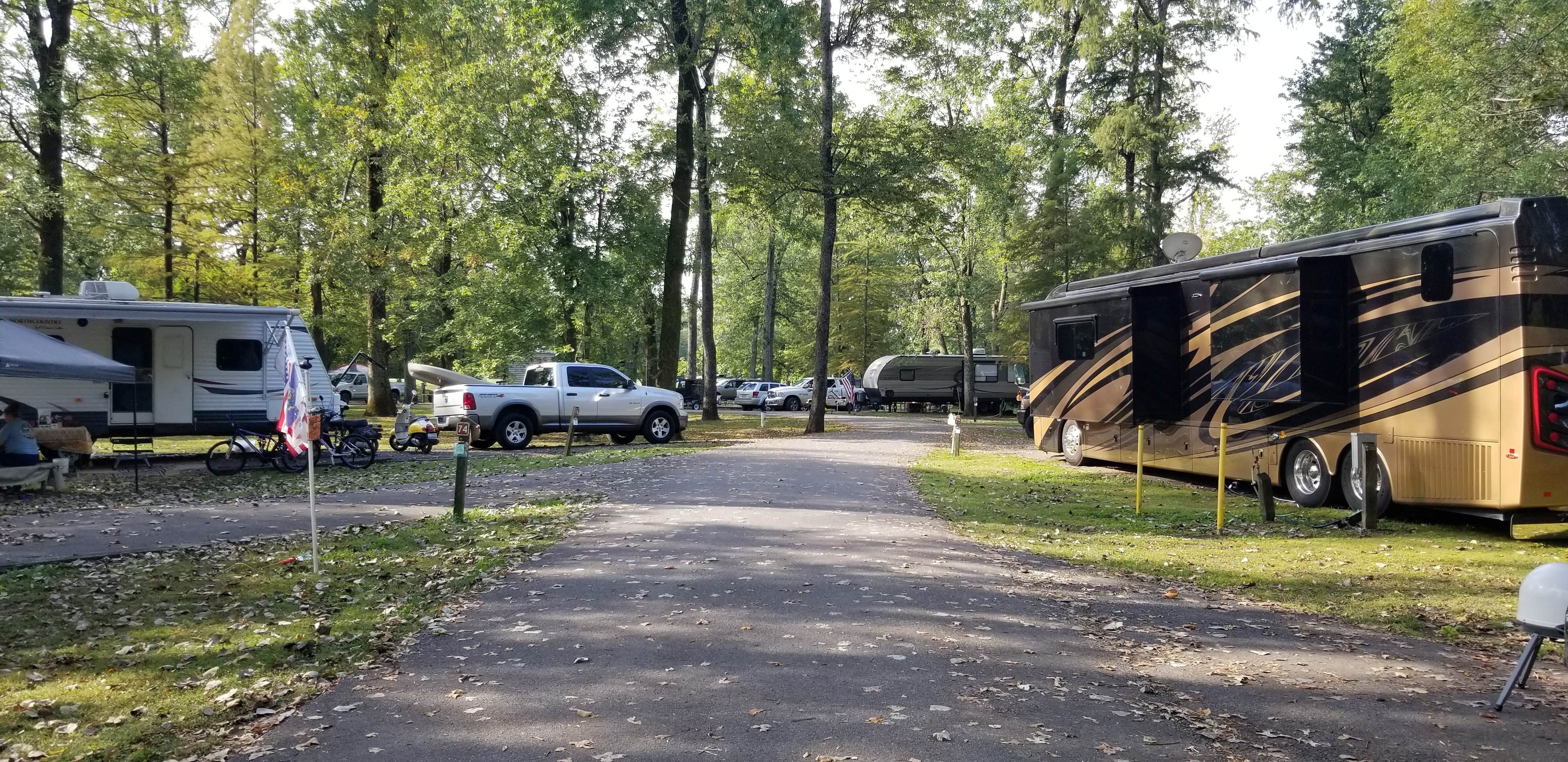 Katrin M.'s photo of rv camping at South Campground — Reelfoot Lake State Park near Bloomfield, MO