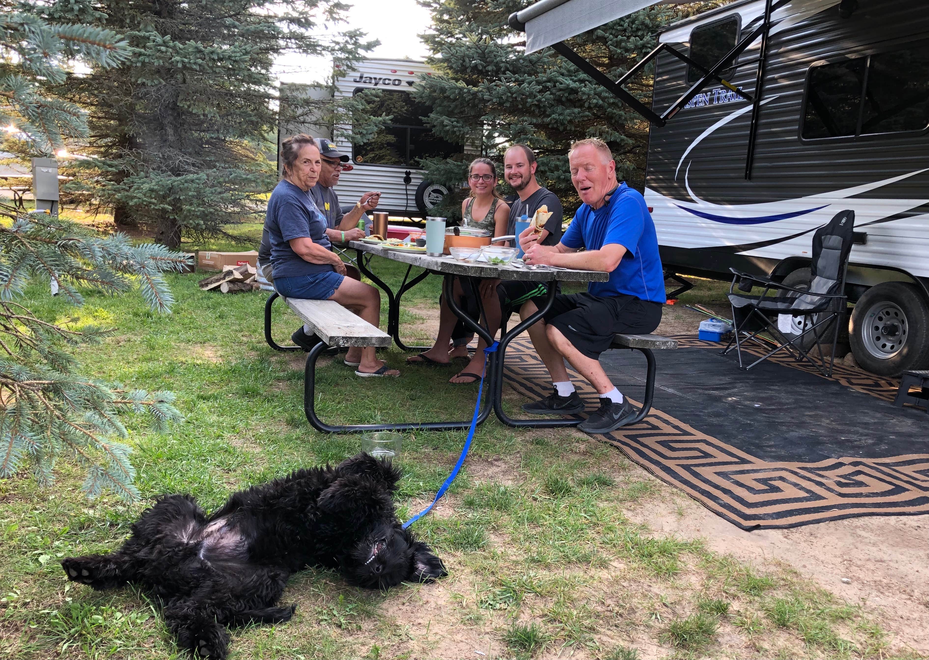Kelly D.'s photo of camping with pets at Starlight Campground and RV Park near Elmira, MI