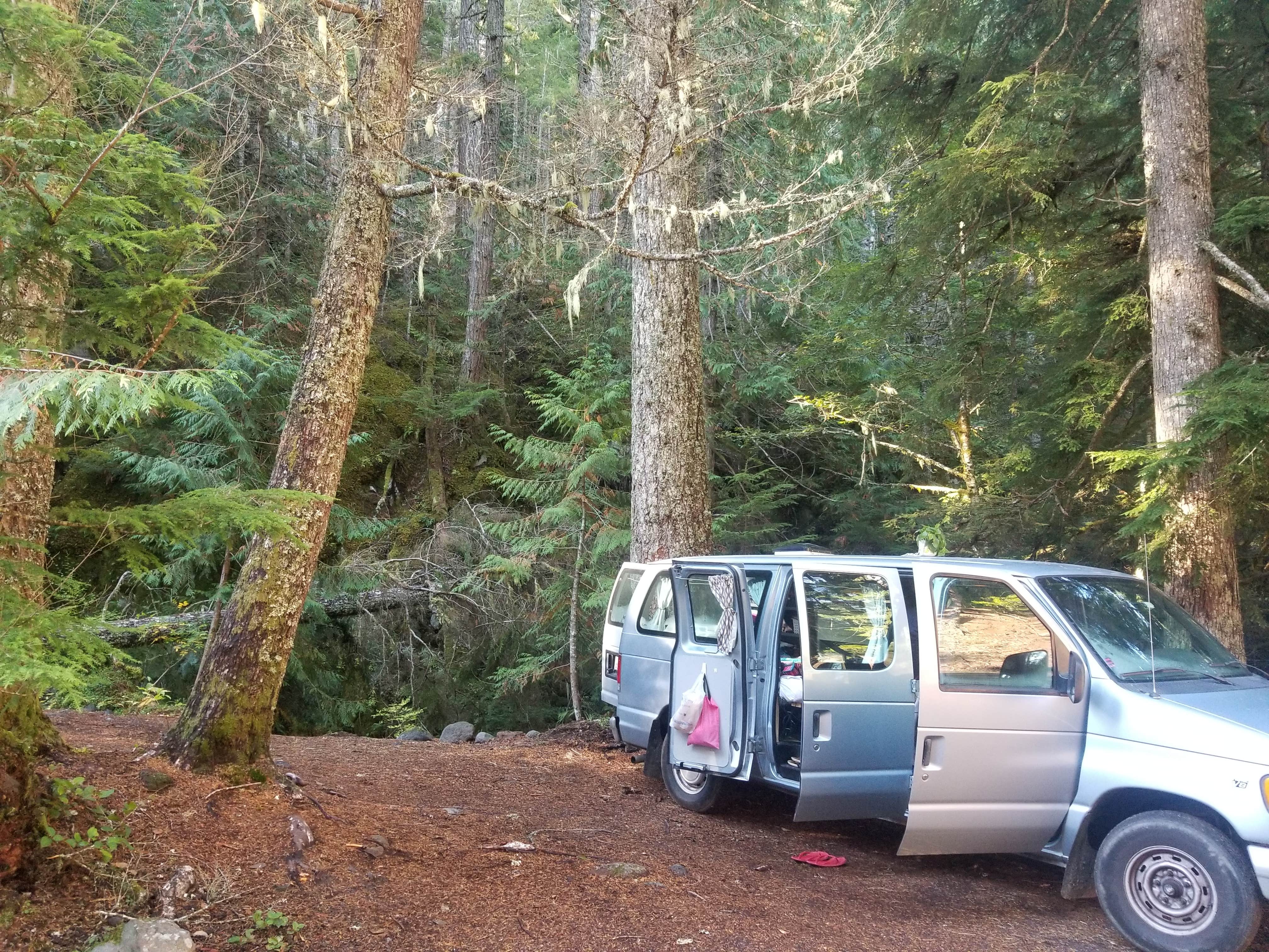 Hannah's photo of rv camping at Kiwanis Road Free Camping near Mt. Hood National Forest