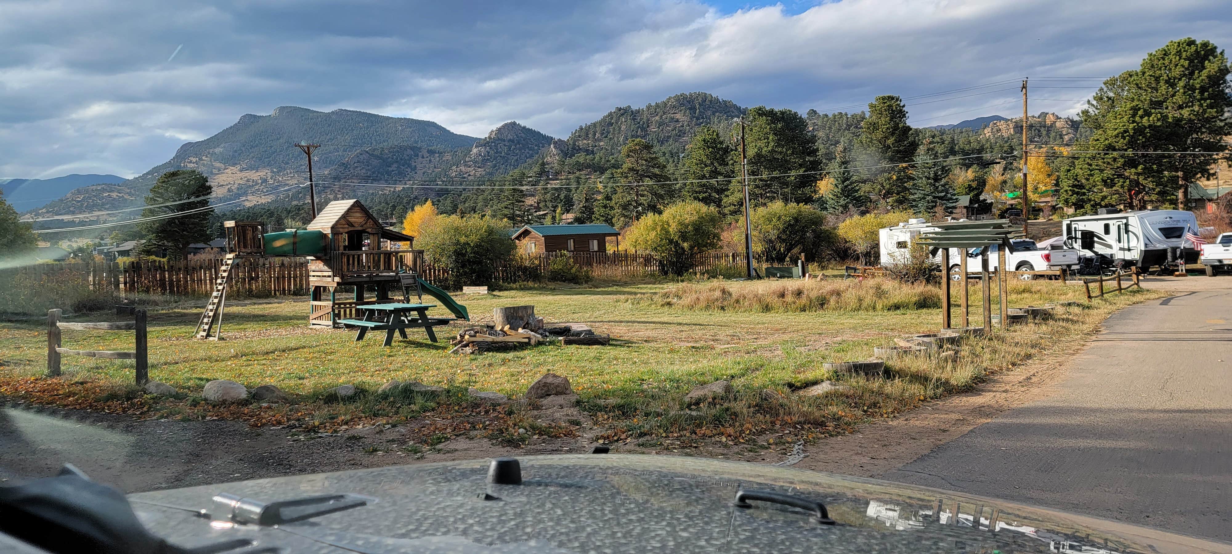 Nancy C.'s photo of a cabin at Manor RV Park near Drake, CO