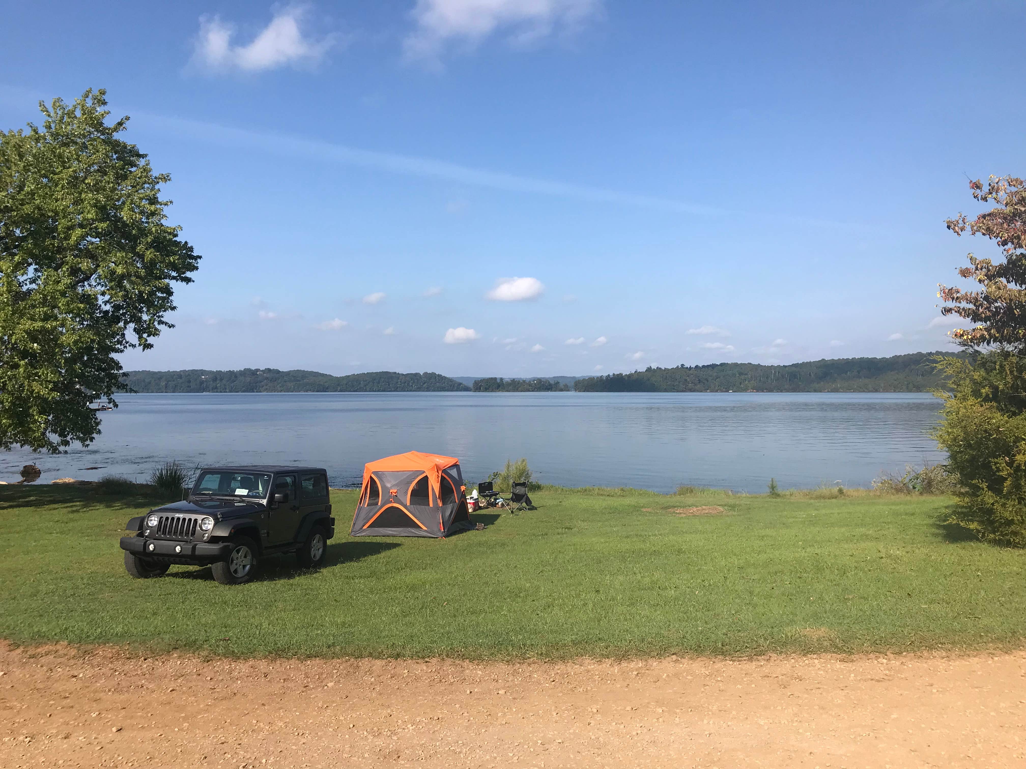 David R.'s photo of tent camping at Lake Guntersville State Park Campground near Cleveland, AL