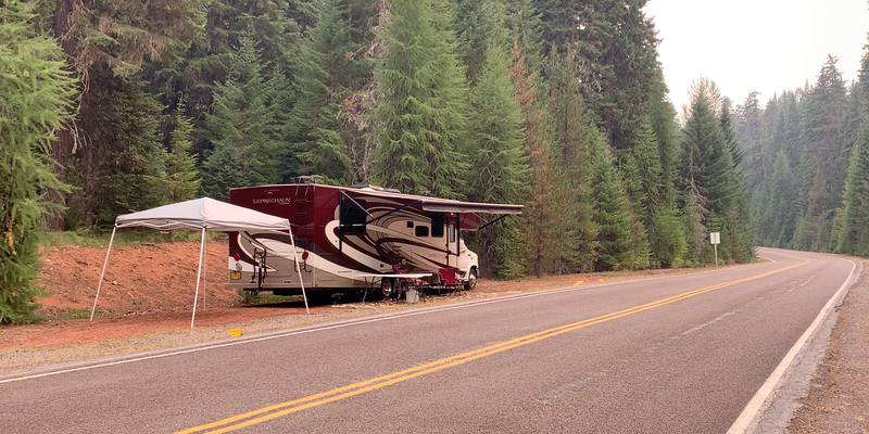 Camper submitted image from Historic Clackamas Ranger Station - Dispersed Camping - Roadside