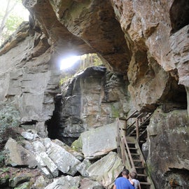 Bow Split Arch - Trail at campsite.