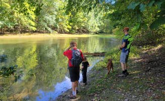 Jen R.'s photo of camping with pets at Codorus State Park Campground near Reisterstown, MD