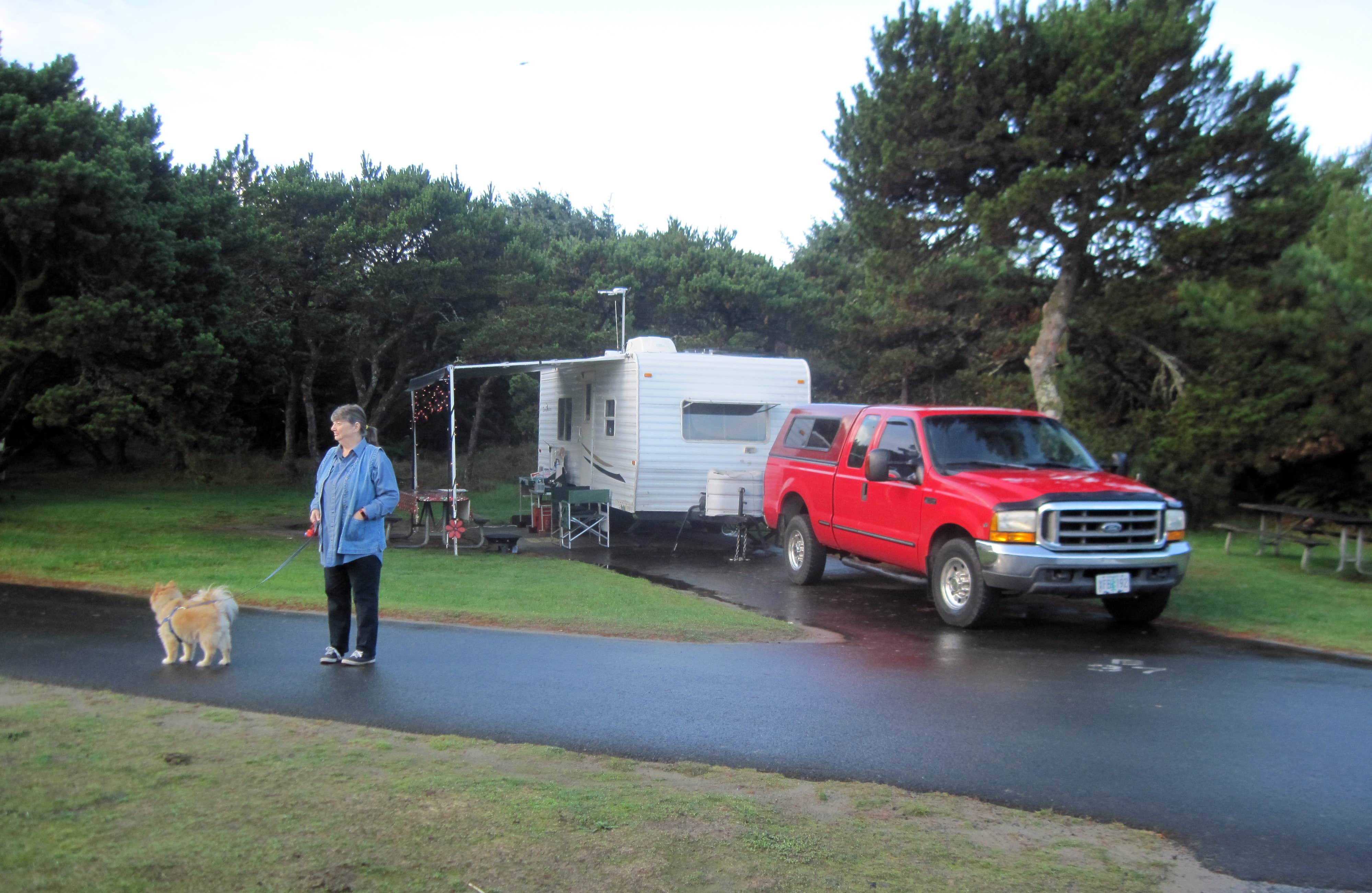 Robert D.'s photo of camping with pets at Nehalem Bay State Park Campground near Cannon Beach, OR