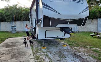 Harry B.'s photo of camping with pets at Lucky Clover RV & Mobile Home Park near Palm Bay, FL