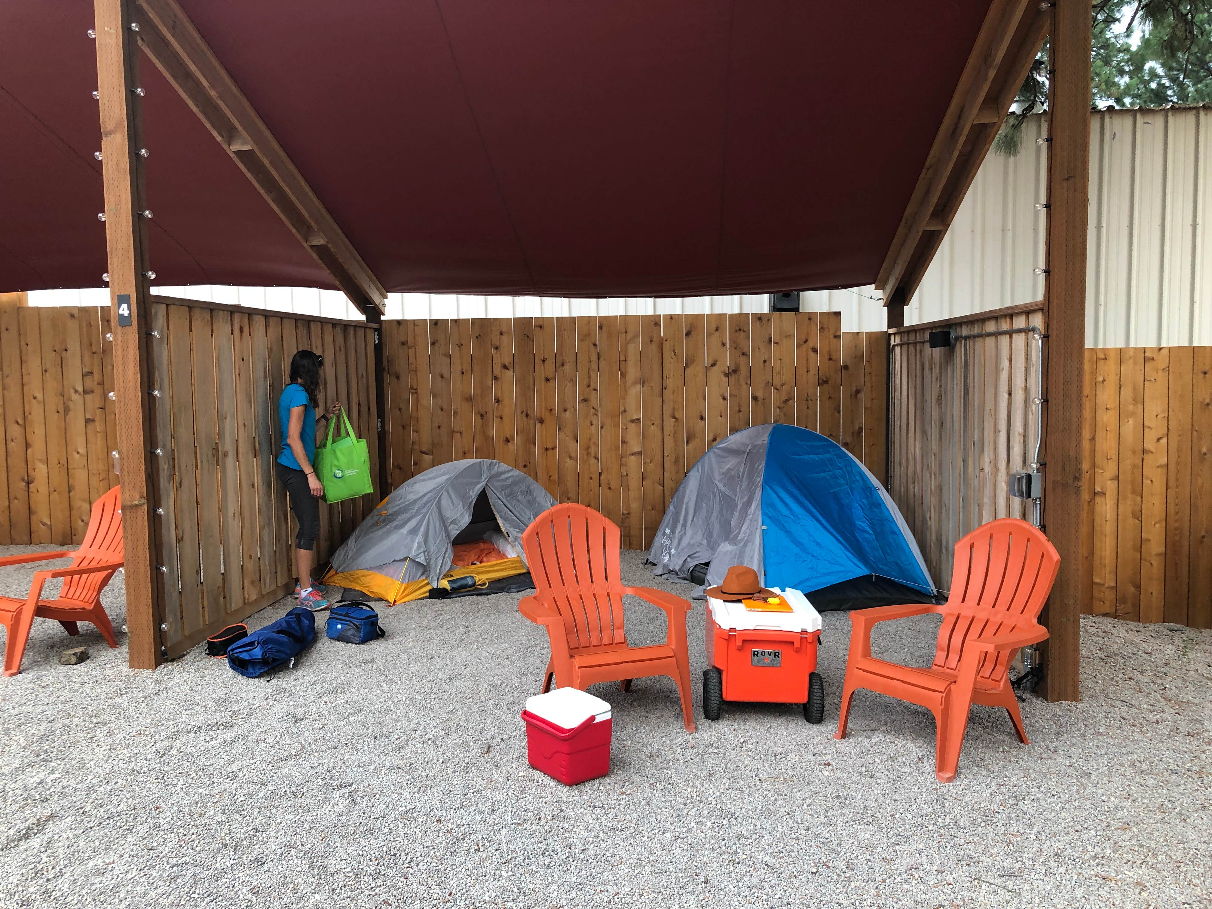 Stephanie Z.'s photo of tent camping at LOGE Mt Shasta near Montague, CA
