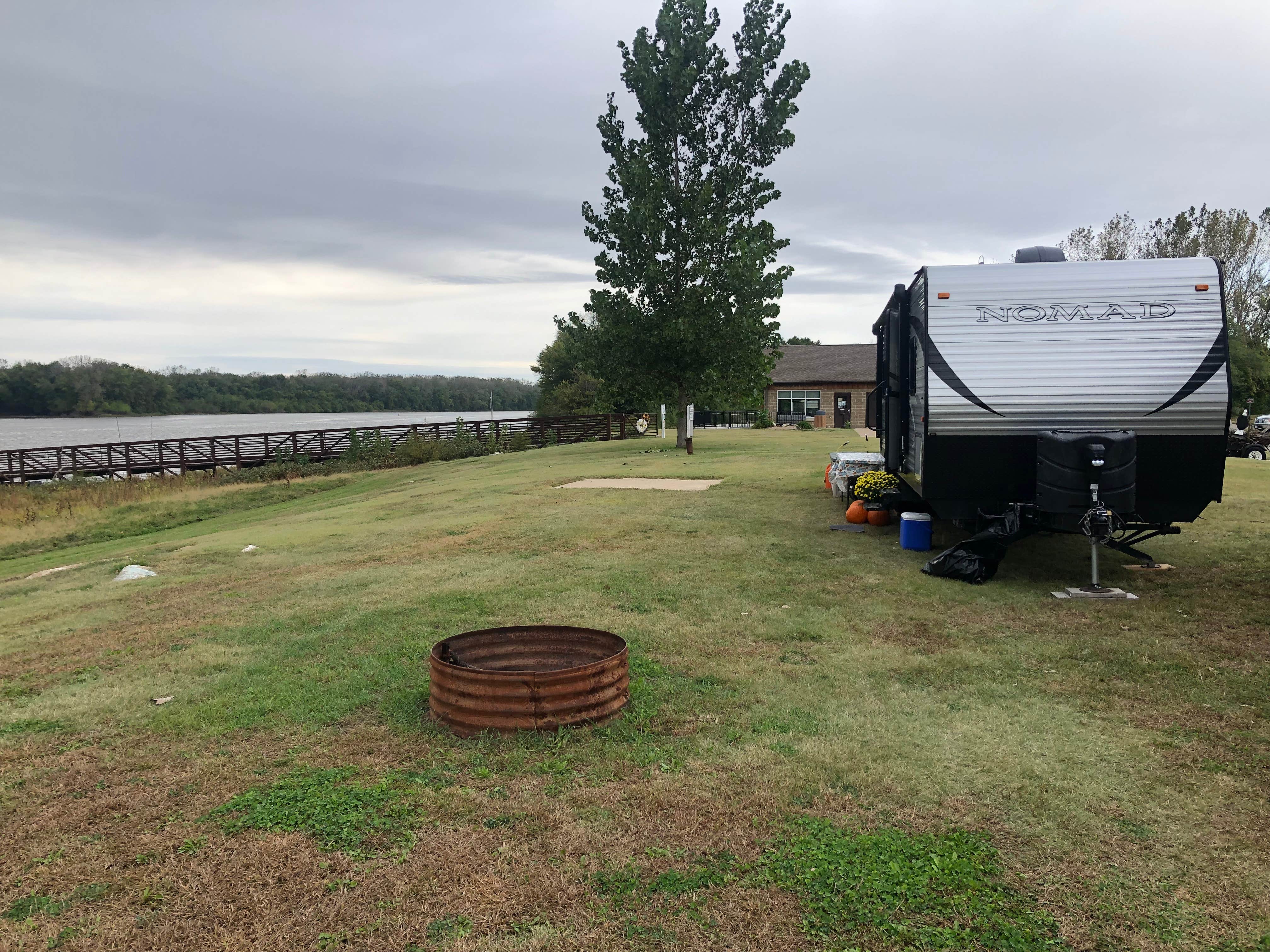 Adam F.'s photo of rv camping at Riverfront Park Campground near Wolf Lake, IL