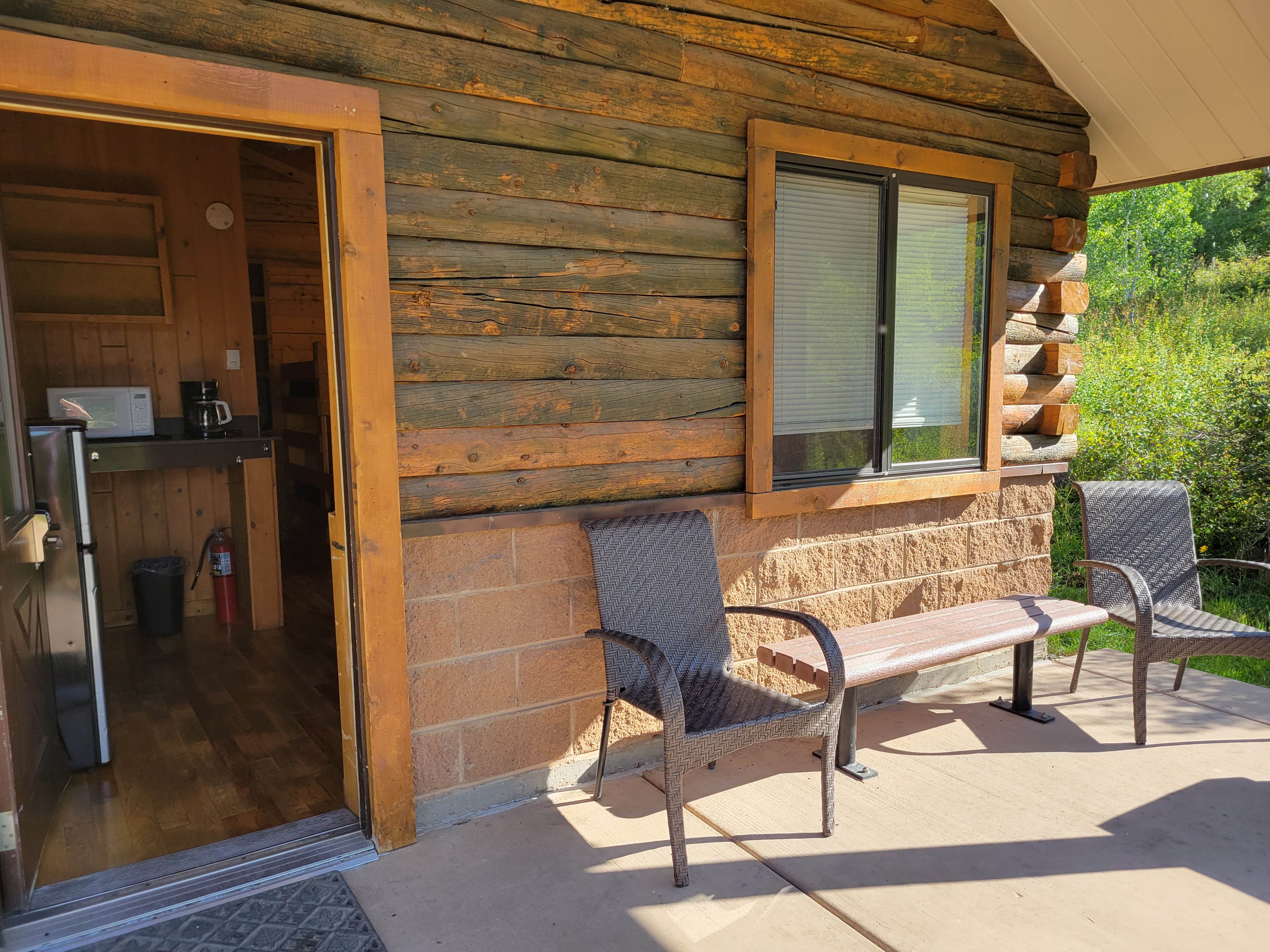 Megan's photo of a cabin at Pioneer Campground — Vega State Park near Hotchkiss, CO