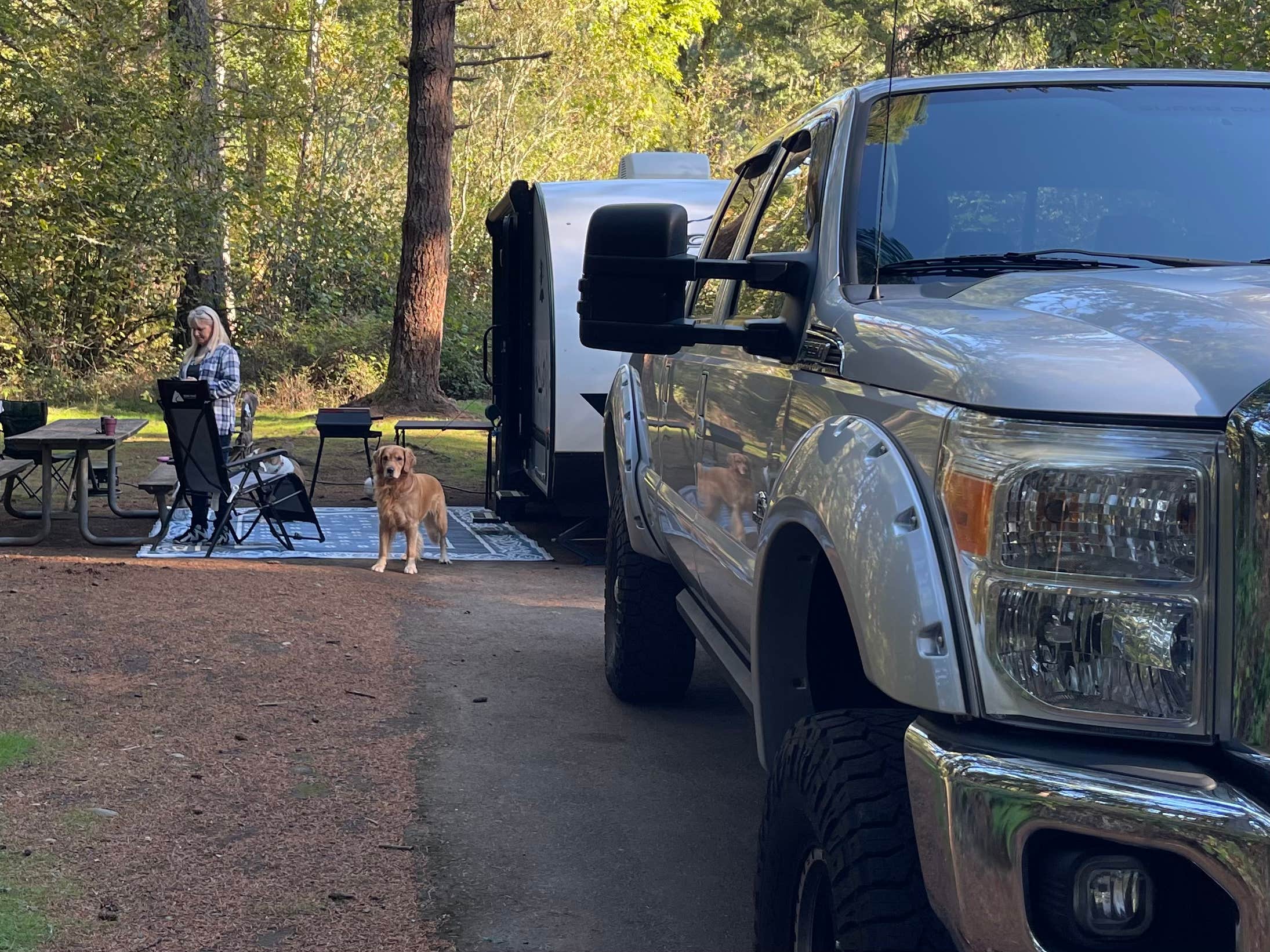 James W.'s photo of camping with pets at Milo McIver State Park Campground near Portland, OR