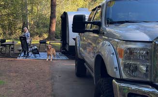 James W.'s photo of camping with pets at Milo McIver State Park Campground near Beaverton, OR
