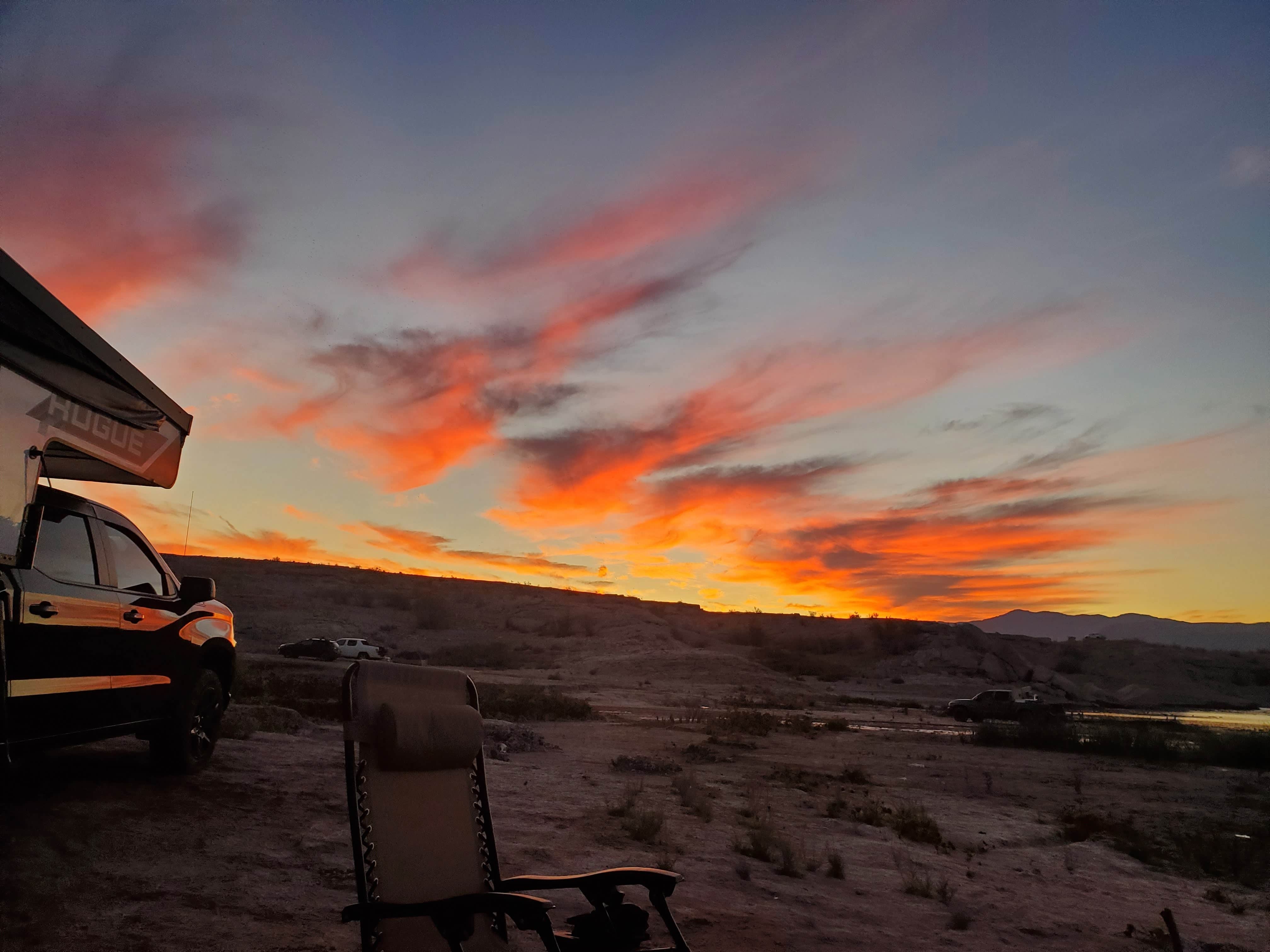 Rick G.'s photo of a dispersed camping area at Boxcar Cove Dispersed Camping — Lake Mead National Recreation Area near Las Vegas, NV