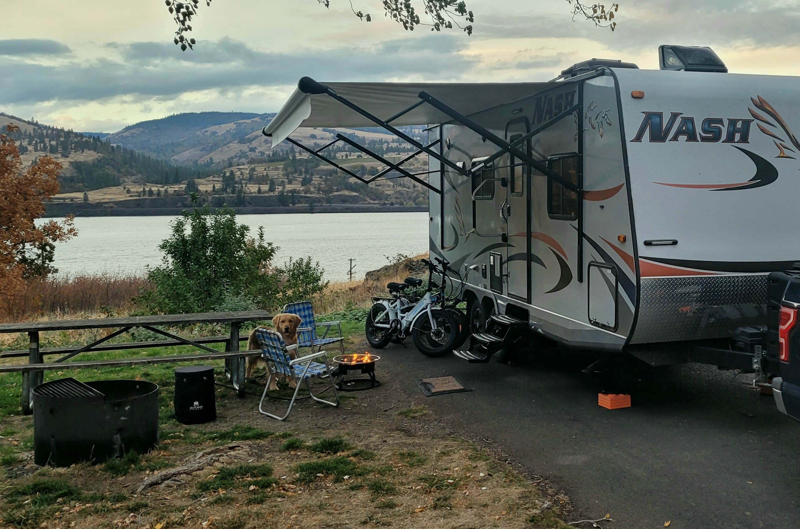 Chris D.'s photo of rv camping at Memaloose State Park Campground near Hood River, OR