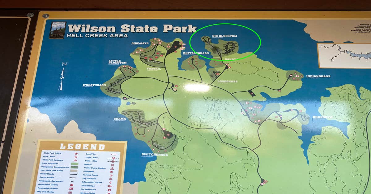 Big Bluestem — Wilson State Park Camping | Wilson, KS