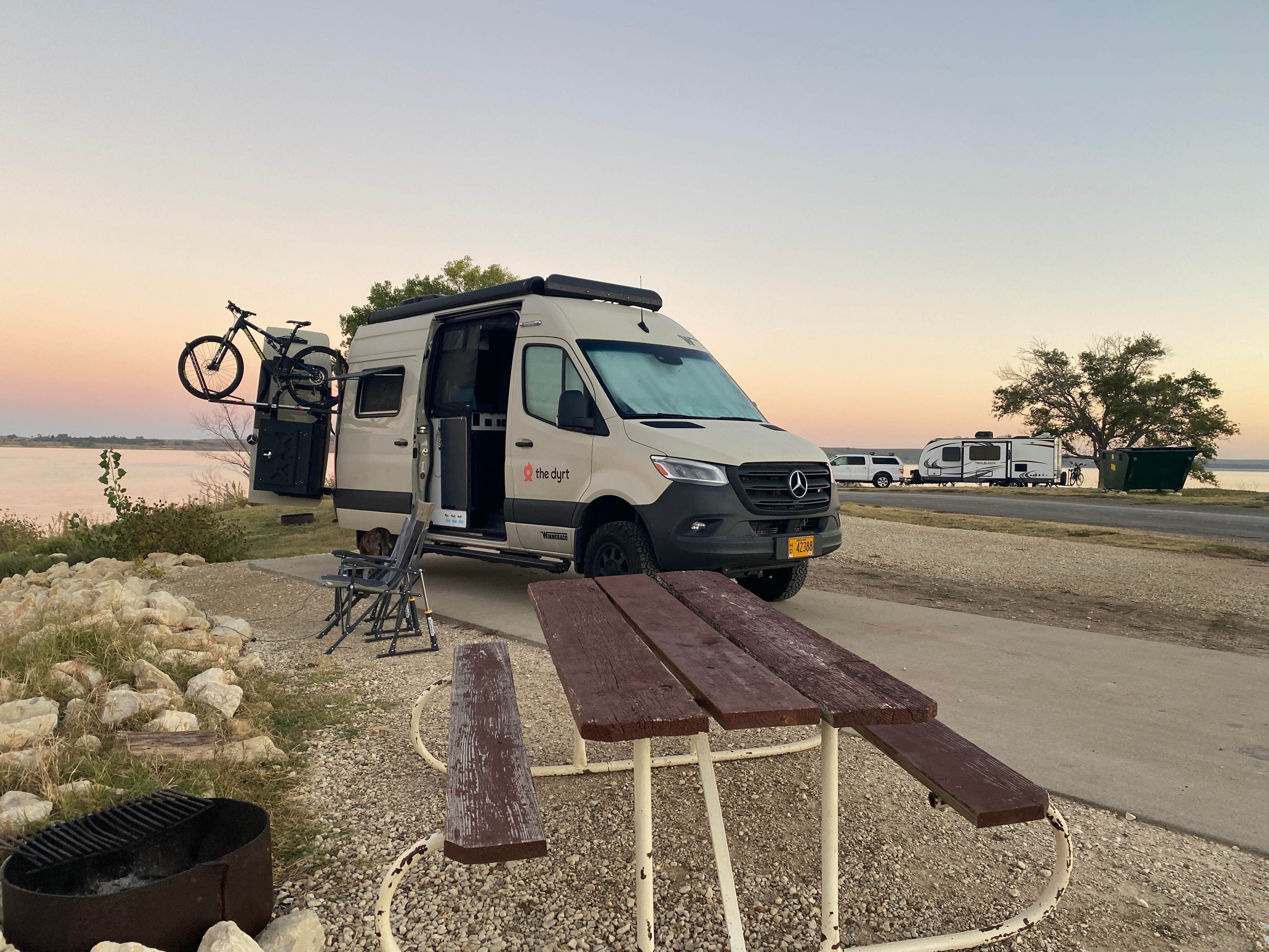 Sarah S.'s photo of rv camping at Big Bluestem Hell Creek Area Campground — Wilson State Park near Wilson Lake